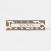 Brown Spots Cow Print Farmer Farm Animals Classy