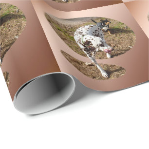 Brown Spotted Dalmatian,  Wrapping Paper