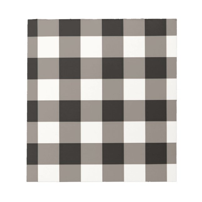 Brown Square Check Notepad (Front)