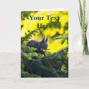 Brown Squirrel Card
