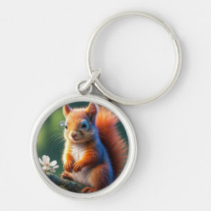 Brown Squirrel Sitting on The Branch-567656  Key Ring