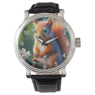 Brown Squirrel Sitting on The Branch-567656 Watch