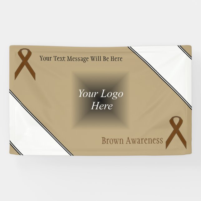 Brown Standard Ribbon by Kenneth Yoncich Banner (Horizontal)