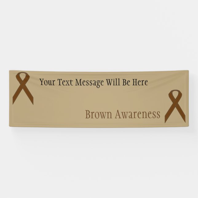 Brown Standard Ribbon by Kenneth Yoncich Banner (Horizontal)