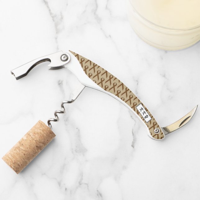 Brown Standard Ribbon by Kenneth Yoncich Corkscrew (Front)