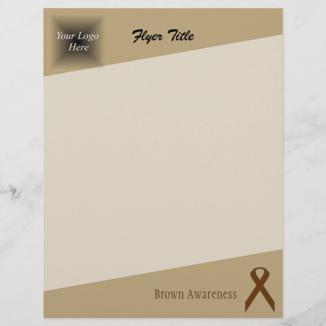 Brown Standard Ribbon by Kenneth Yoncich Flyer (Front)