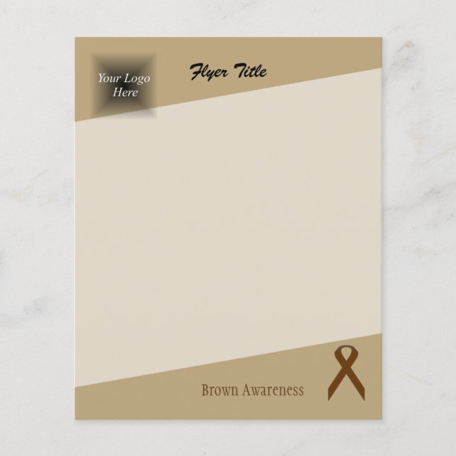 Brown Standard Ribbon by Kenneth Yoncich Flyer (Front)