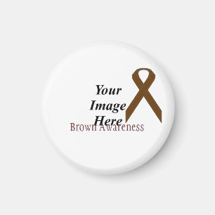Brown Standard Ribbon by Kenneth Yoncich Magnet