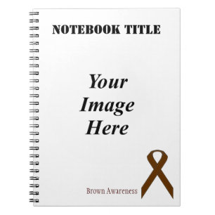 Brown Standard Ribbon by Kenneth Yoncich Spiral Notebook