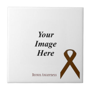 Brown Standard Ribbon by Kenneth Yoncich Tile
