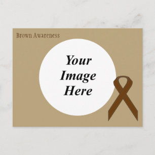 Brown Standard Ribbon Template by Kenneth Yoncich Postcard