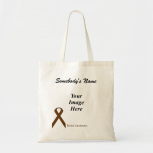 Brown Standard Ribbon Template by Kenneth Yoncich Tote Bag