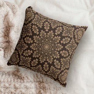 Brown Star Geometric Cushion