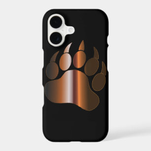 BROWN STEEL BEAR PAW ON BLACK