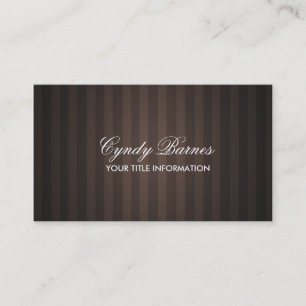 Brown Stripe Business Card