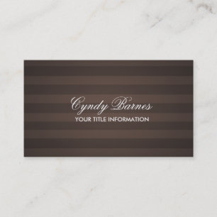 Brown Stripe Business Card