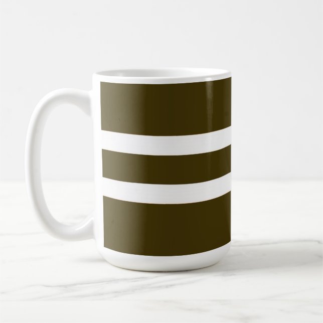 Brown Striped Mug (Left)