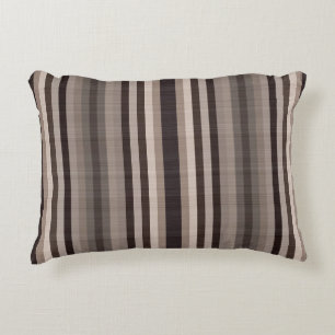 Brown Striped Pattern Decorative Cushion