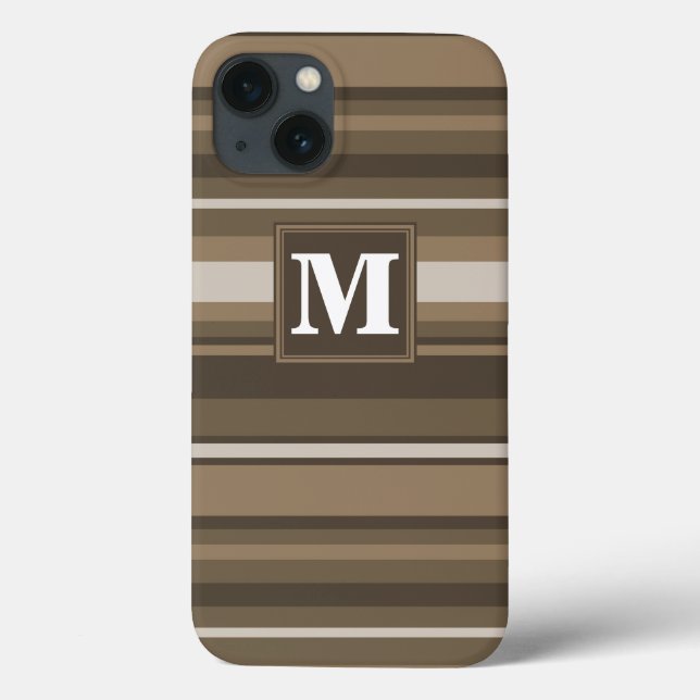 Brown stripes Case-Mate iPhone case (Back)