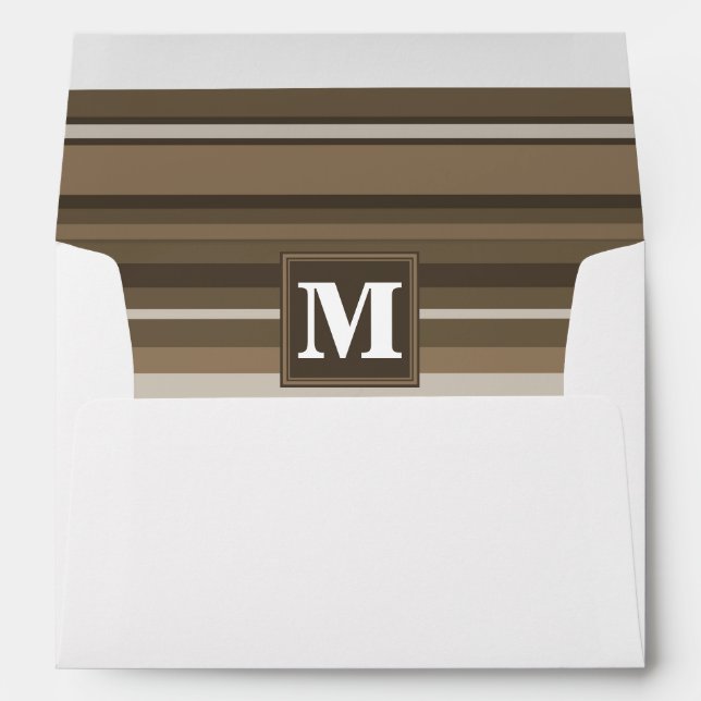 Brown stripes envelopes (Back (Bottom))
