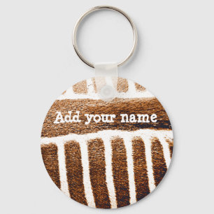 Brown Stripes_ Key Ring