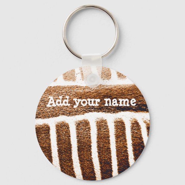 Brown Stripes_ Key Ring (Front)