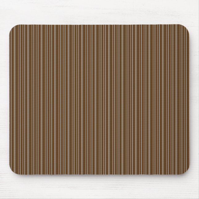 Brown Stripes Mouse Pad (Front)