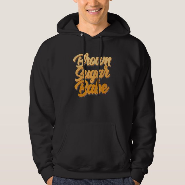 Brown Sugar Babe Proud American Black Women Melani Hoodie (Front)