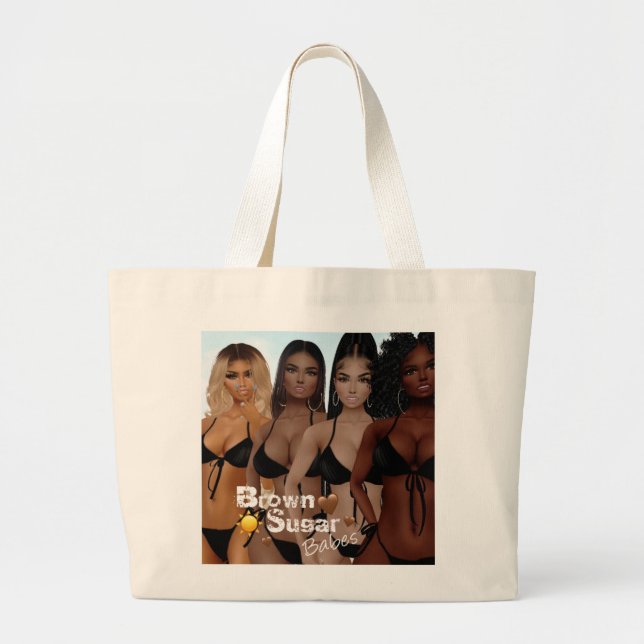 Brown Sugar Babes Beach Tote 1 (Front)