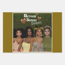 Brown Sugar Babes Gift Wrap 13