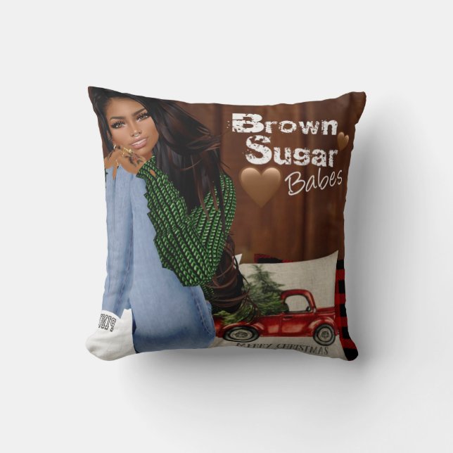 Brown Sugar Babes Pillow 1 (Front)
