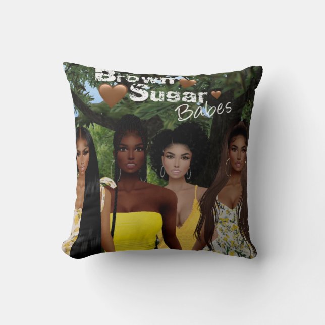 Brown Sugar Babes Pillow 5 (Front)