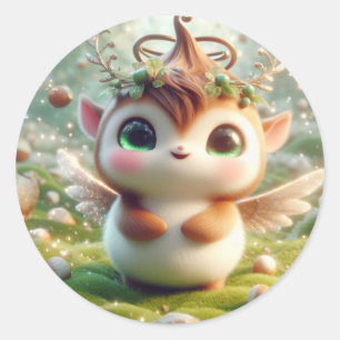 Brown Sugar Classic Round Sticker