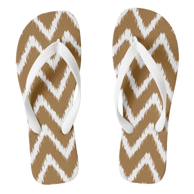 Brown Sugar Southern Cottage Chevrons Jandals (Footbed)