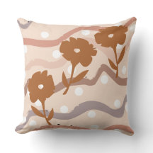 Brown Swirl Floral