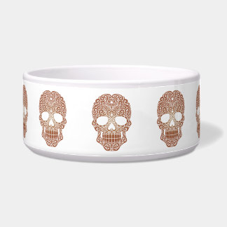 Brown Swirling Sugar Skull