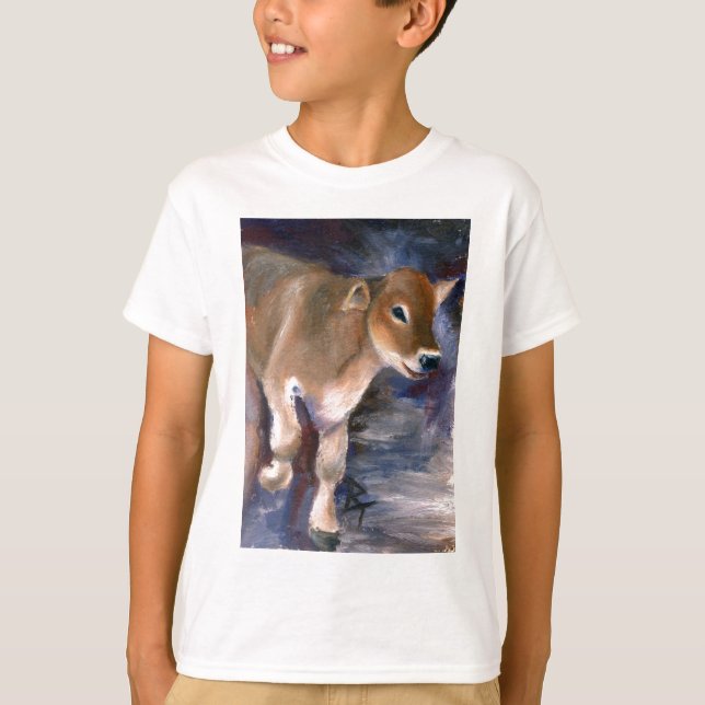 Brown Swiss Calf Kids Tshirt (Front)