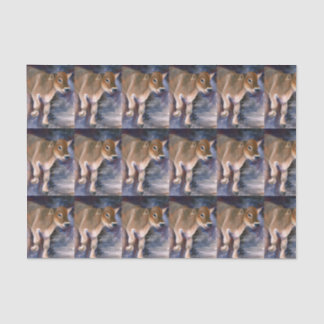 Brown Swiss Calf Tissue Paper