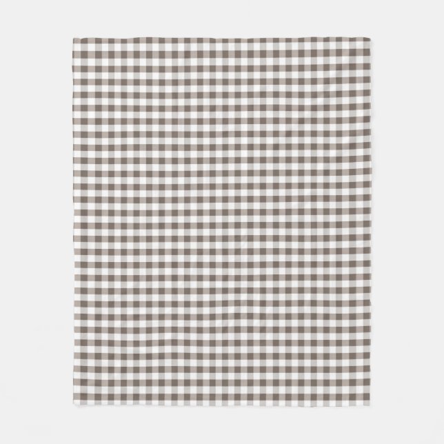 Brown Table Cloth Pattern Fleece Blanket (Front)