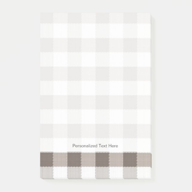 Brown Table Cloth Pattern Post-it Notes (Front)
