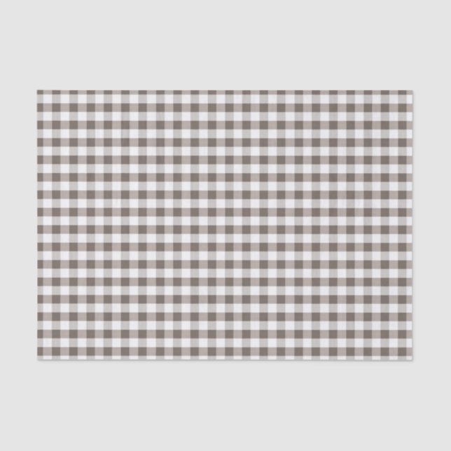 Brown Table Cloth Pattern Tissue Paper (Front)