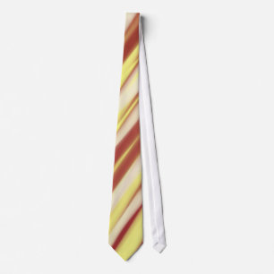 Brown Tan Abstract Stripes Tie