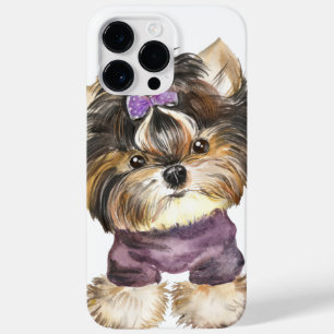 BROWN & TAN CUTE YORKSHIRE TERRIER PUPPY DOG Case-Mate iPhone 14 PRO MAX CASE