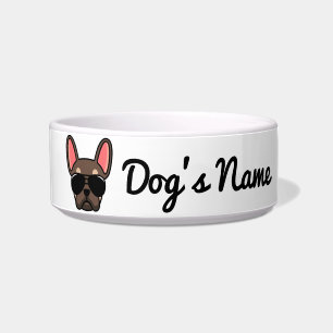 Brown Tan French Bulldog Bowl