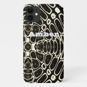 Brown Tan Reptile Scales Pattern Personalised Case-Mate iPhone Case