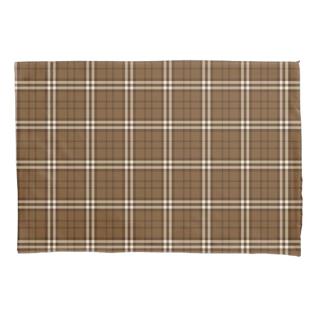 Brown Tartan Pillowcase (Front)
