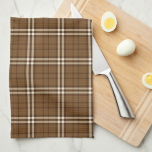 Brown Tartan Tea Towel