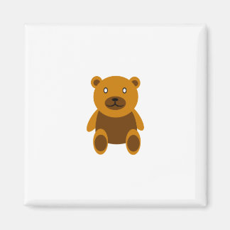 Brown teddy bear clipart magnet