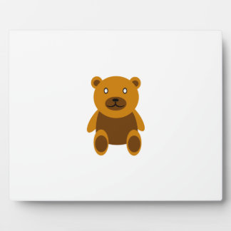 Brown teddy bear clipart plaque