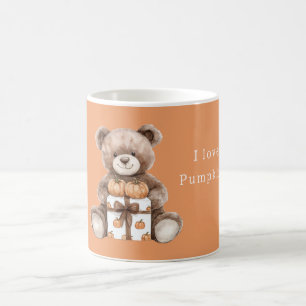 Brown Teddy Bear Pumpkins Gift Coffee Mug